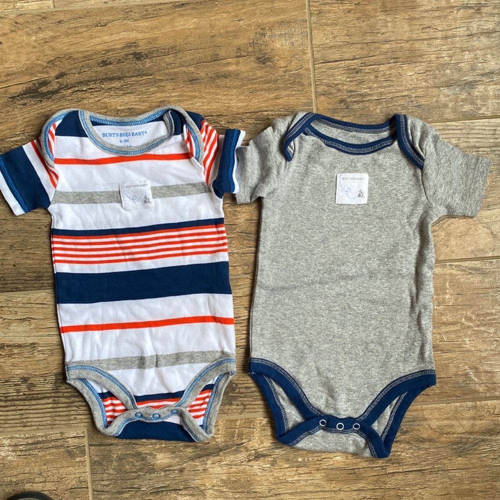 Burts Bee Baby Onesies